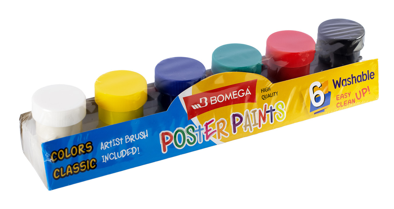 Пальчикові фарби для малювання 6 кольорів по 20 мл (9006)