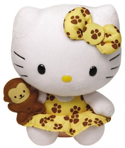 М'яка іграшка TY Original Beanie Babies Хеллоу Кітті в жовтому платті