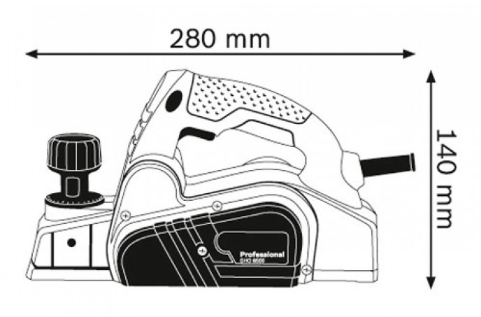 ЭлектроРубанок BOSCH GHO 6500 PROFESSIONAL 0601596000 - фото 2 - id-p497664817