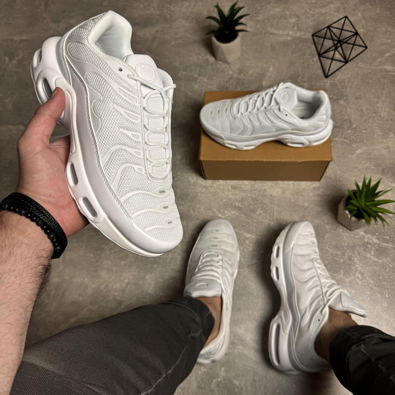 Чоловічі білі стильні кросівки, повсякденні кросівки на хлопця, чоловіче взуття весна літо текстиль, фото 1