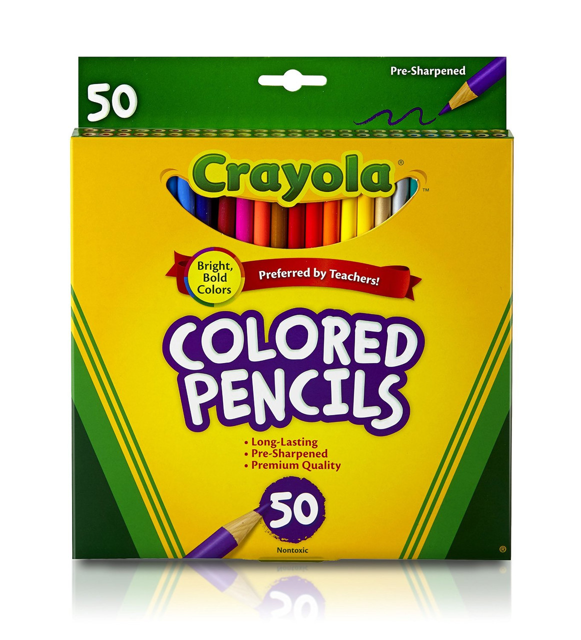 Детские цветные карандаши, в наборе 50 цветов, Crayola крайола