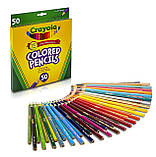 Дитячі кольорові олівці, в наборі 50 кольорів, Crayola крайола, фото 2