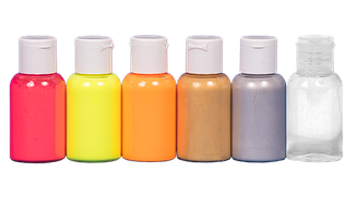 Набір фарб для аерографа рибальських снастей JVR FLUO,silver&gold