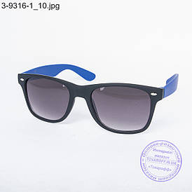 Окуляри сонцезахисні Вайфарер (Wayfarer) чорно-сині - 3-9316-1