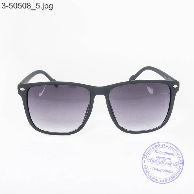 Квадратні сонцезахисні окуляри унісекс чорні - 3-50508, фото 2