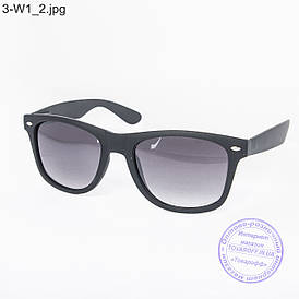 Окуляри сонцезахисні Вайфарер (Wayfarer) чорні матові - 3-W1