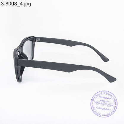 Имиджевые очки с накладными солнцезащитными стеклами - 8008, фото 5