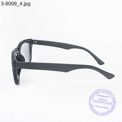 Іміджеві окуляри з накладними сонцезахисними стеклами - 8009, фото 5