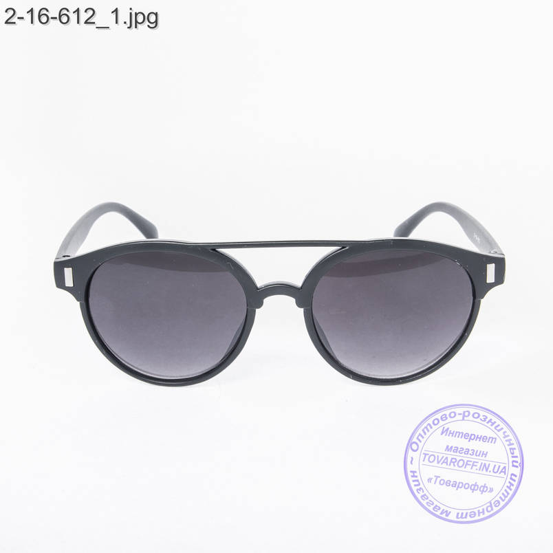 Сонцезахисні окуляри унісекс - чорні - 2-16-612, фото 2