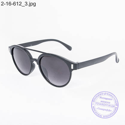Сонцезахисні окуляри унісекс - чорні - 2-16-612, фото 3