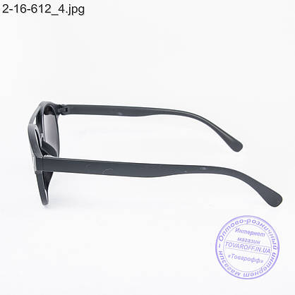 Сонцезахисні окуляри унісекс - чорні - 2-16-612, фото 4