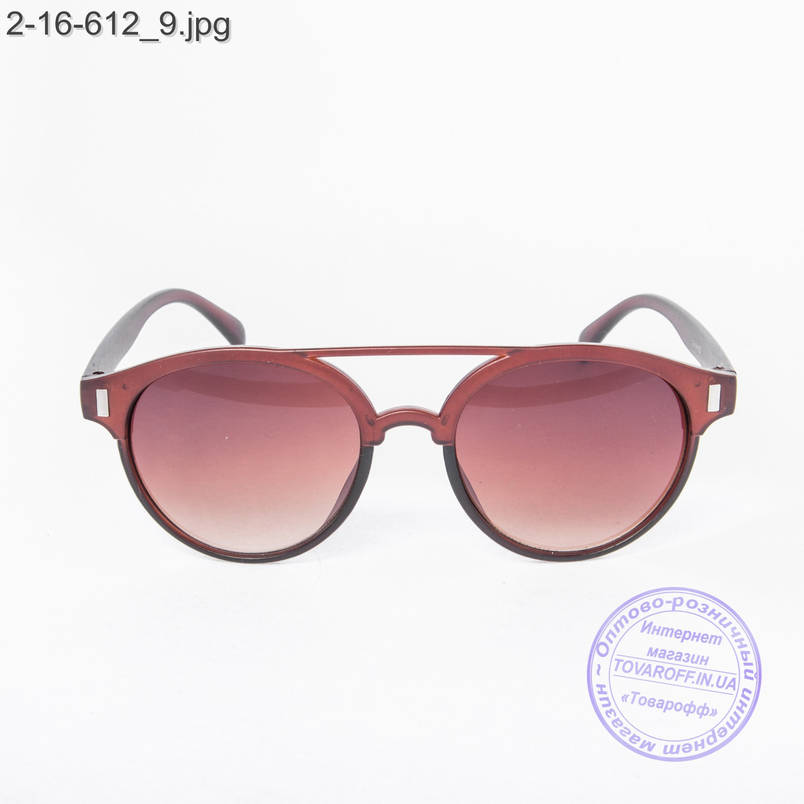 Сонцезахисні окуляри унісекс - коричневі - 2-16-612, фото 2