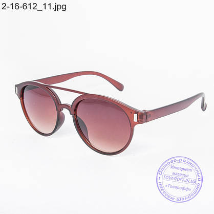 Сонцезахисні окуляри унісекс - коричневі - 2-16-612, фото 3