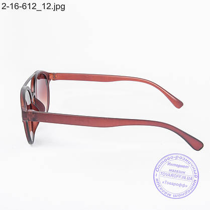 Сонцезахисні окуляри унісекс - коричневі - 2-16-612, фото 4