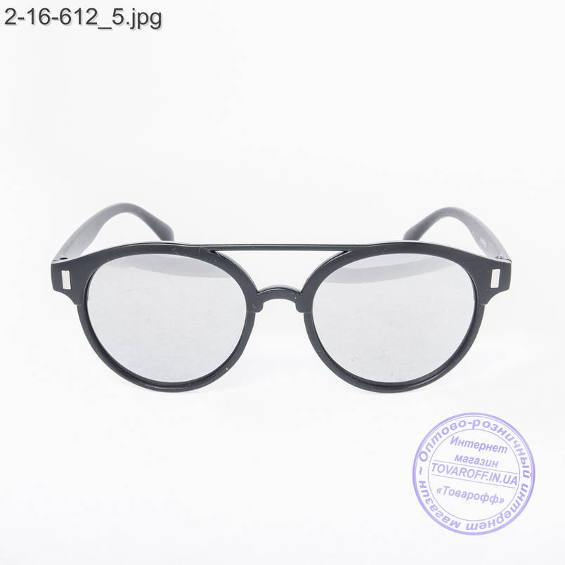 Сонцезахисні окуляри унісекс - чорні дзеркальні -2-16-612, фото 2