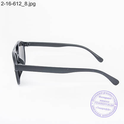 Сонцезахисні окуляри унісекс - чорні дзеркальні -2-16-612, фото 4