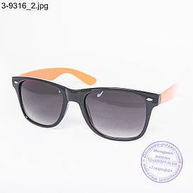 Окуляри сонцезахисні Вайфарер (Wayfarer) чорно-помаранчеві - 3-9316