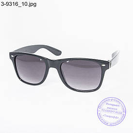 Окуляри сонцезахисні Вайфарер (Wayfarer) чорні - 3-9316