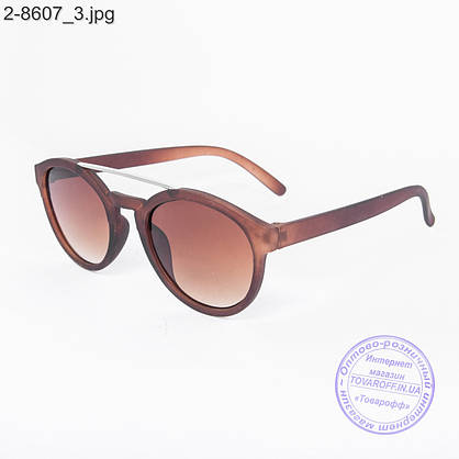 Сонцезахисні окуляри унісекс - коричневі - 2-8607, фото 3