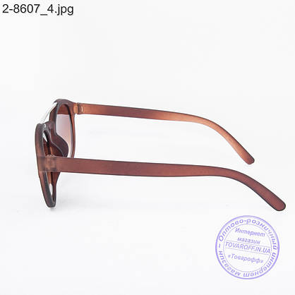 Сонцезахисні окуляри унісекс - коричневі - 2-8607, фото 4