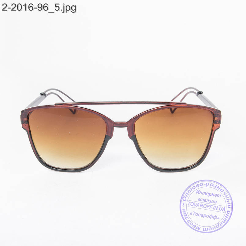 Сонцезахисні окуляри унісекс - коричневі - 2-2016-96, фото 2