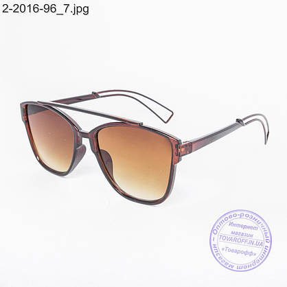 Сонцезахисні окуляри унісекс - коричневі - 2-2016-96, фото 3