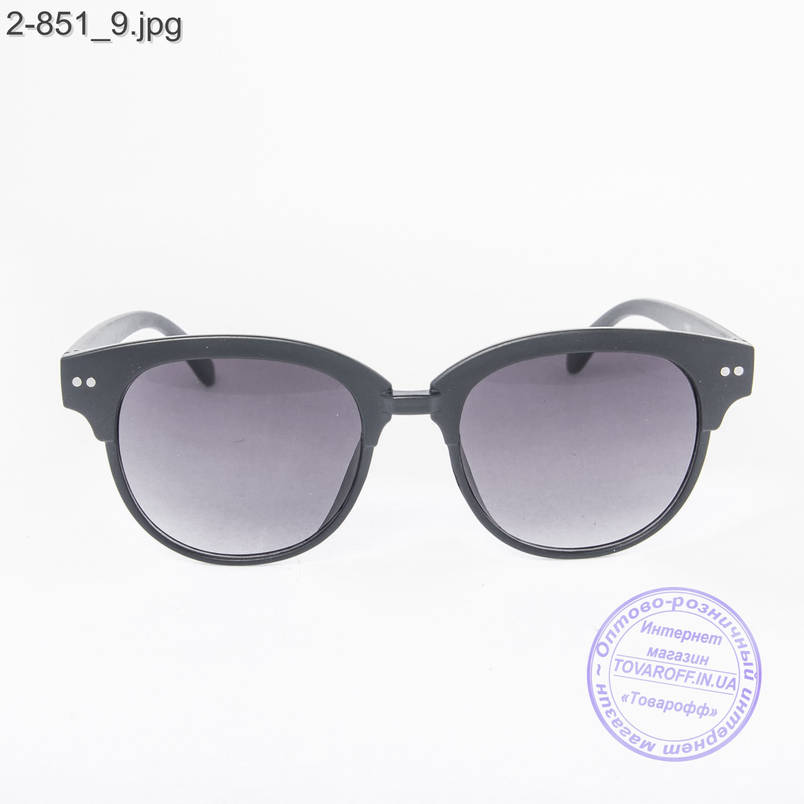 Сонцезахисні окуляри унісекс - чорні - 2-851, фото 2