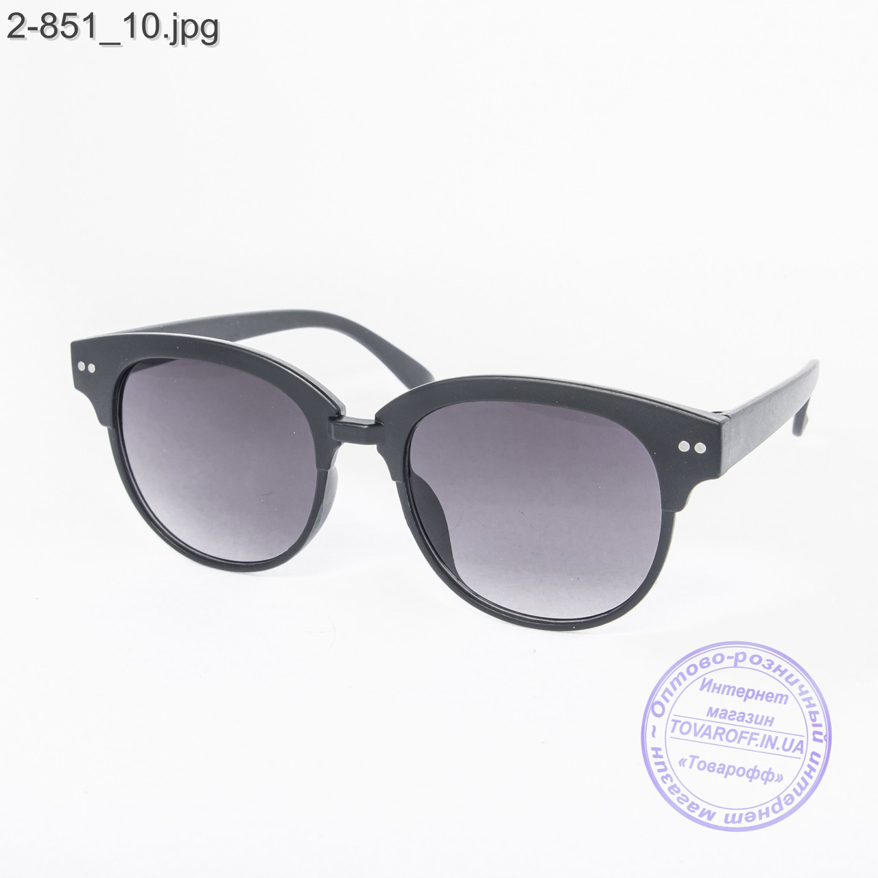 Сонцезахисні окуляри унісекс - чорні - 2-851