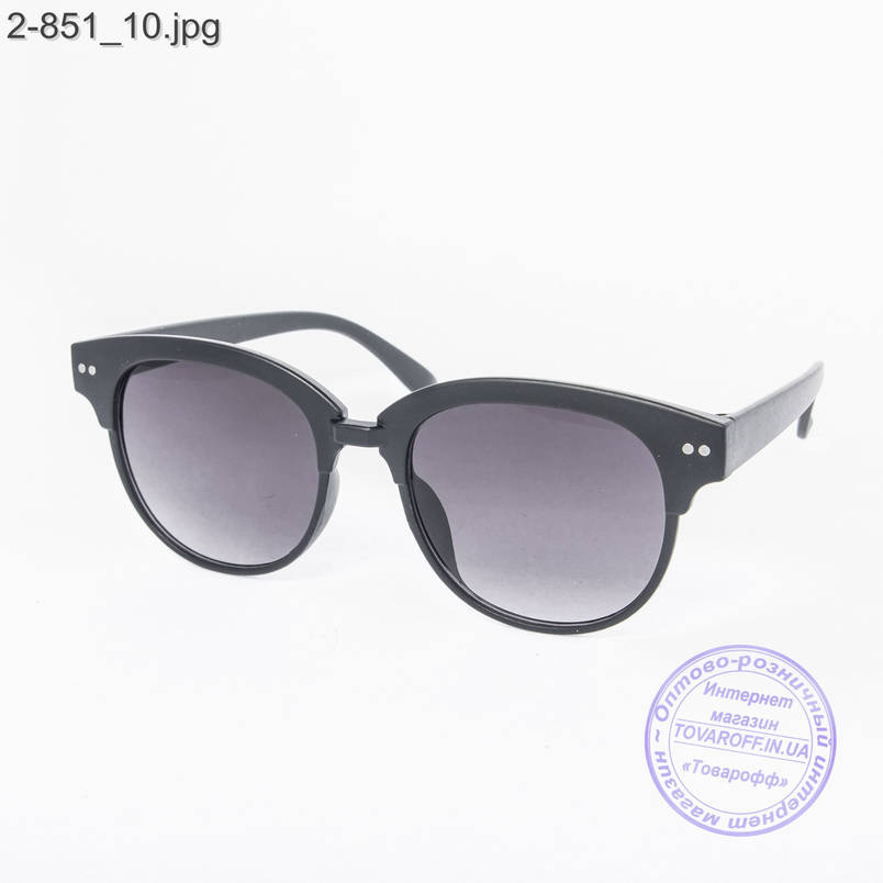 Сонцезахисні окуляри унісекс - чорні - 2-851, фото 1