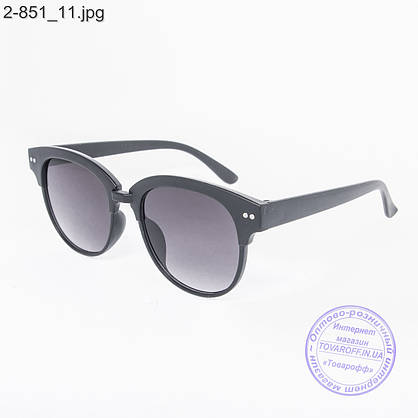 Сонцезахисні окуляри унісекс - чорні - 2-851, фото 3