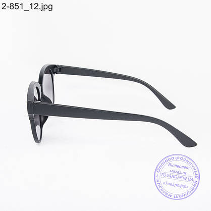 Сонцезахисні окуляри унісекс - чорні - 2-851, фото 4
