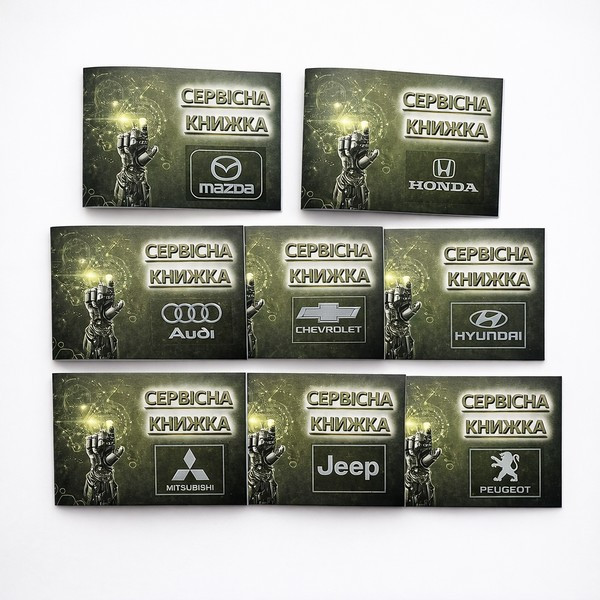 Сервісна книга Zotye Зоту для записів технічного обслуговування авто, ремонту, автосервісу