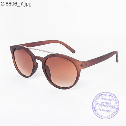 Сонцезахисні окуляри унісекс - коричневі - 2-8606, фото 3
