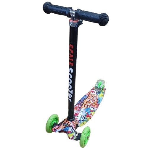 Самокат Best Scooter MAXI зелений абстракція, фото 1