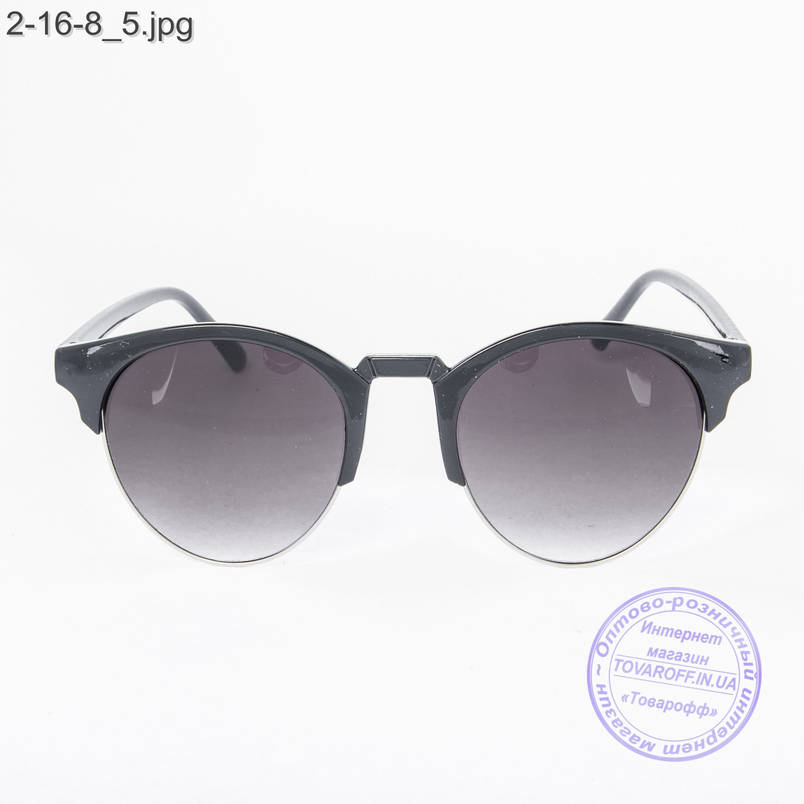 Сонцезахисні окуляри унісекс - чорні - 2-16-8, фото 2
