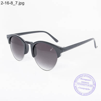 Сонцезахисні окуляри унісекс - чорні - 2-16-8, фото 3