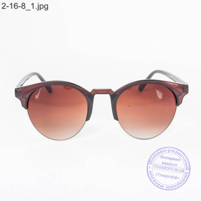 Сонцезахисні окуляри унісекс - коричневі - 2-16-8, фото 2