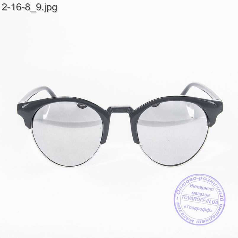 Сонцезахисні окуляри унісекс - чорні дзеркальні -2-16-8, фото 2