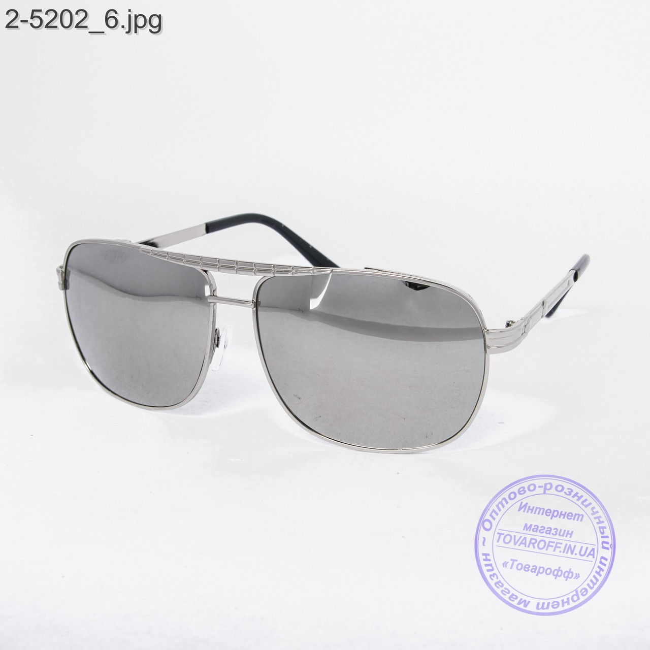 Чоловічі сонцезахисні окуляри з дзеркальними лінзами - 2-5202