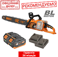 Набір ланцюгова пила акумуляторна безщіткова Tex.AC TSH TAOE-S16BLI + 2 акб B410 (4 А·год) + 2 ЗП C2 (2 А)