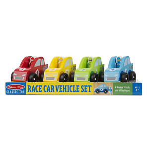 Дерев'яний набір ТМ Melissa&Doug Перегонові автомобілі, фото 3