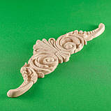 Дерев'яний різьблений декор для меблів/ Декор горизонтальний/ Код ДГ 33, фото 2