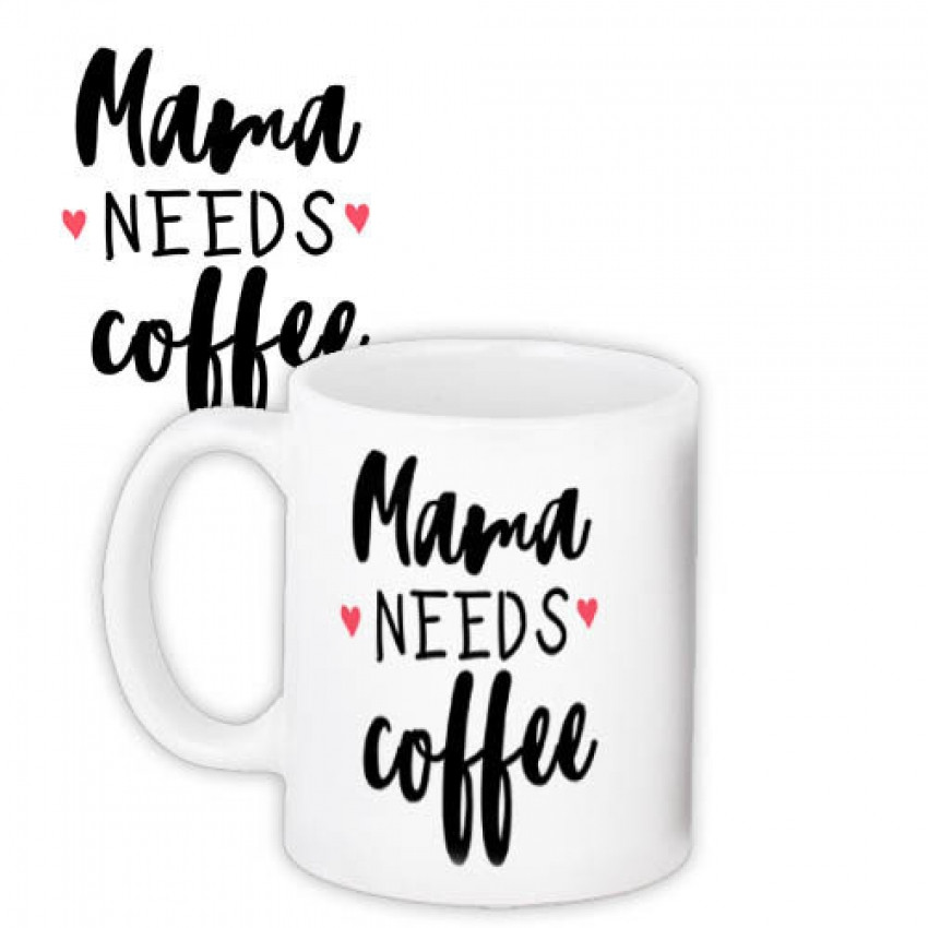 Чашка Mama needs coffee, фото 1