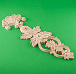 Дерев'яний різьблений декор для меблів/Декор вертикальний/ Код ДВ5, фото 3