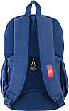 Рюкзак шкільний підлітковий  095 синій 554037 YES, фото 2