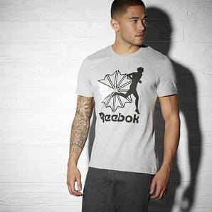 Сіра Футболка Reebok Run чоловіча "" В стилі Reebok ""