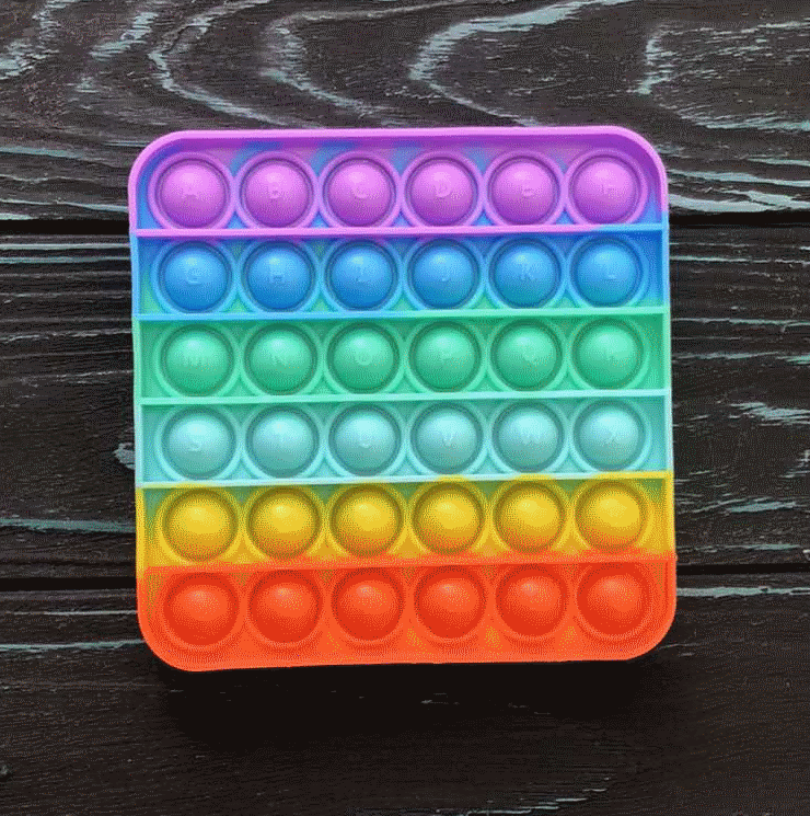 

Детская сенсорная игрушка антистресс Pop it Поп Ит Квадрат