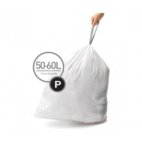 

Мешки для мусора плотные с завязками 50-60л SIMPLEHUMAN