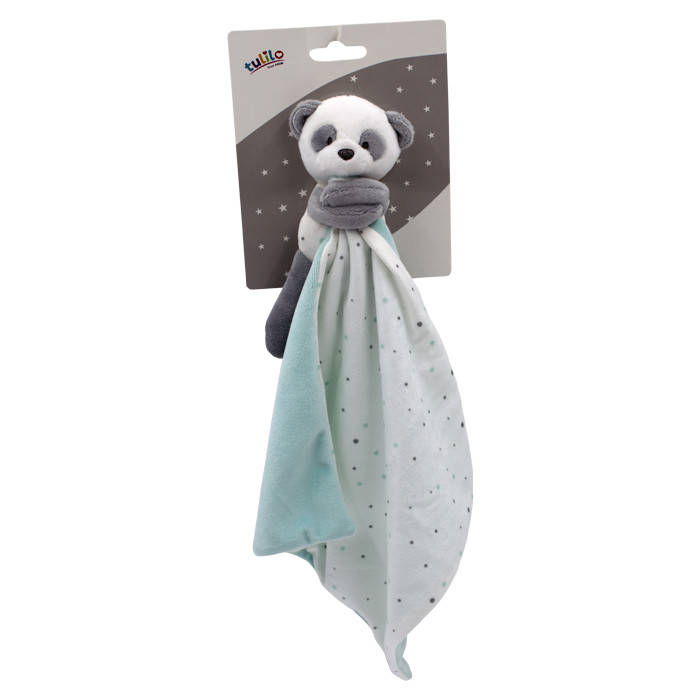 

Игрушка-обнимашка "Панда", ментол, 35см, на планш. 16*13см, ТМ Tulilo, Польша