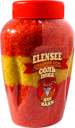 

ELENSEE Соль-пена для ванн детская "Сладкий Сон" 700гр.